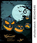 vector halloween template with...