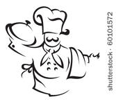 chef with tray of food in hand