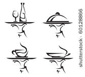 restaurant icon set