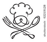 chef with spoon and fork
