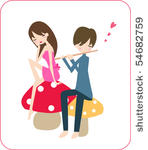 boy and girl in love
