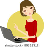 illustration of business woman...