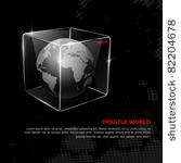 fragile world. vector abstract...
