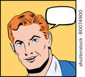 pop art man   separate dot and...