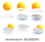 weather icons. vector.