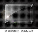 glass plate on black background....