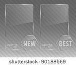 glass framework set. vector...