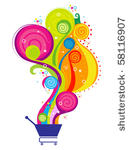 abstract colorful magical...