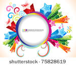 abstract colorful explode with...