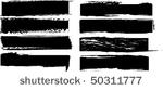 vector black banners set