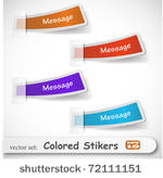 the abstract colored sticker set