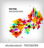 the abstract square colorful...