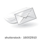e mail vector icon in black and ...