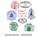 series of international stamps