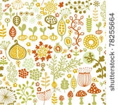 seamless pattern with floral...