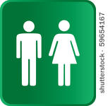 vector man   woman icon over...
