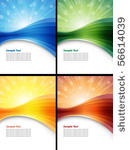 set abstract business templates