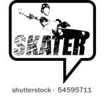 speech bubble skater