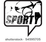 speech bubble sporty