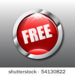 red free button vector