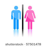 colored male and female sign...