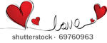 hearts and love in one...