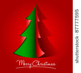 creative christmas tree formed...