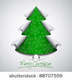creative christmas tree formed...