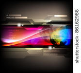 vector website design template