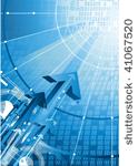 abstract tech background with...