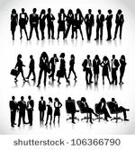 business people silhouettes