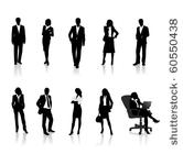 business people silhouettes