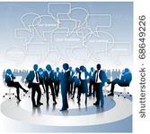 business people team with...