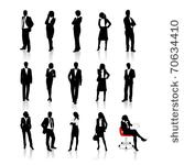 business people silhouettes