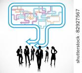business people team with...