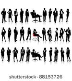 business people silhouettes