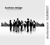 template of a group of business ...