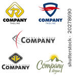 set of corporate vector logo...