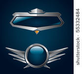a set of chrome metallic...