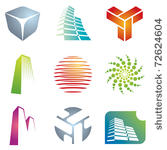 various colorful architectural...