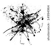 black ink abstract spray that...