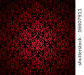 red and black floral inspired...
