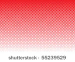 red background with white...