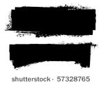 black grunge ink banner with...