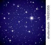 sparkling nights sky with stars ...