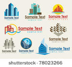 the set of city skyline signs