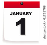 calendar with 1st january