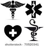 medical symbols. vector