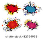 comic speech bubbles. vector