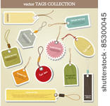 price tag. collection